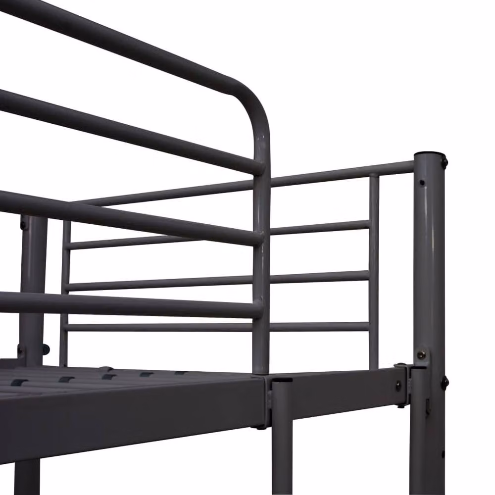 Berkfield Home Grey Metal Bunk Bed with Table for Children W/D/H: 90 x 200 cm – 3