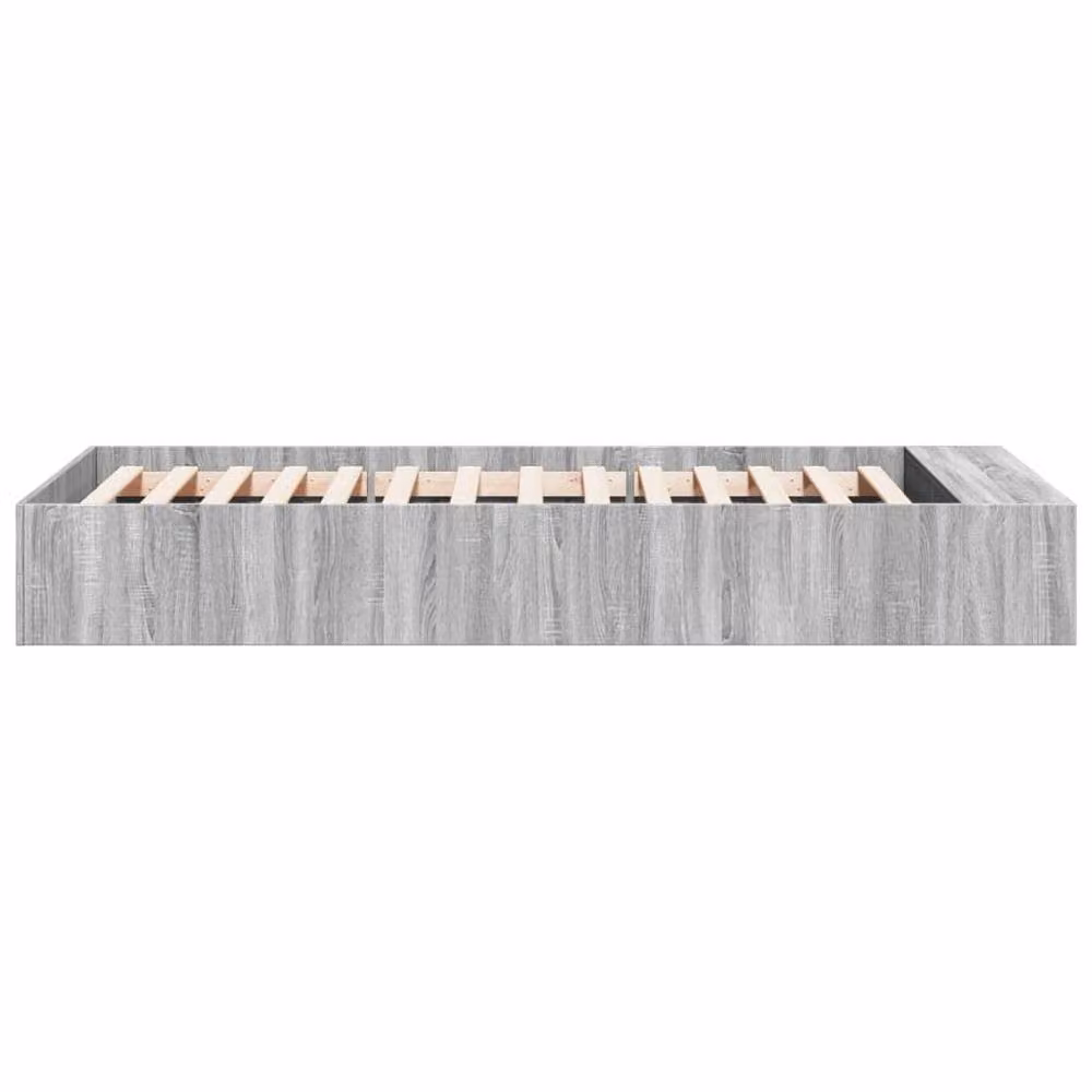 Berkfield Home Modern Sonoma Single Bed Frame in Grey, W/D/H: 90 x 190 x 30 cm – 3