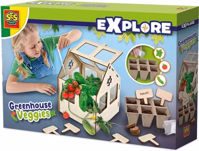 SES Greenhouse Veggies Multi-colour Wooden Toy