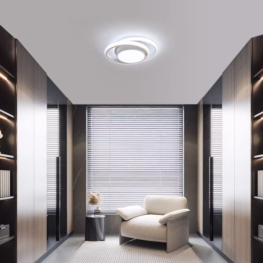 Pheashine 2 Pack White Double Ring Round LED Ceiling Lights, 36W, 6500K Cool White – 3