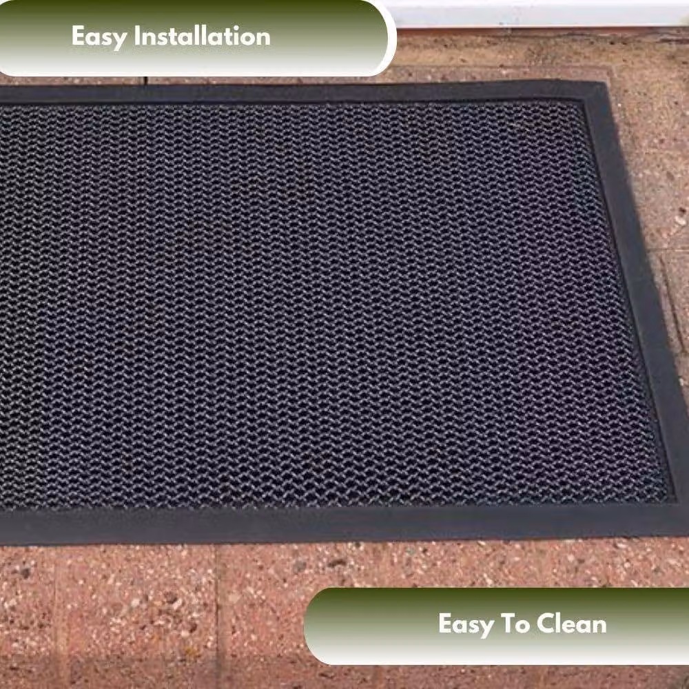 Marco Paul Grey Super Scraper Rectangular Door Mat, W: 40 cm, D: 60 cm – 7