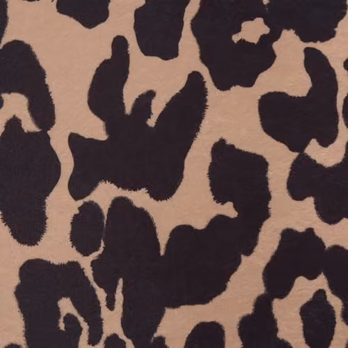 OHS Leopard Print Non-Slip Bath Mat, Black and Beige, W: 45 cm, D: 75 cm – 8