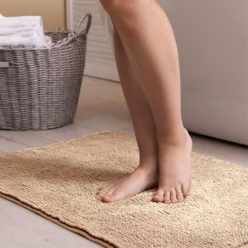 Allure Bath Fashions Bobble Chenille Microfibre Non Slip Bath Mat in Beige or Sand, W: 50 cm, D: 80 cm – 3