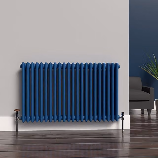 Lux Heat Horizontal Column Radiator in Galaxy Blue, H 101.0 cm x W 60.0 cm