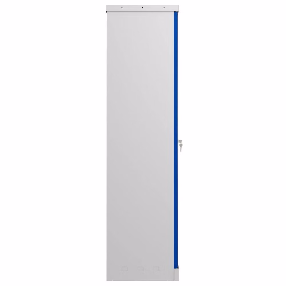 Phoenix Safe Company SCL1491GBK Steel Storage Cupboard in Grey and Blue with Key Lock, H 140 cm x W 100 cm x D 30 cm – 3