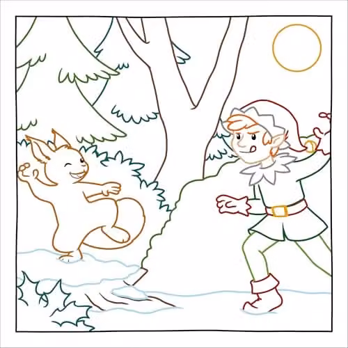 Callisto Kids Magic Paper Colouring Book Merry Christmas Multicolour – 3
