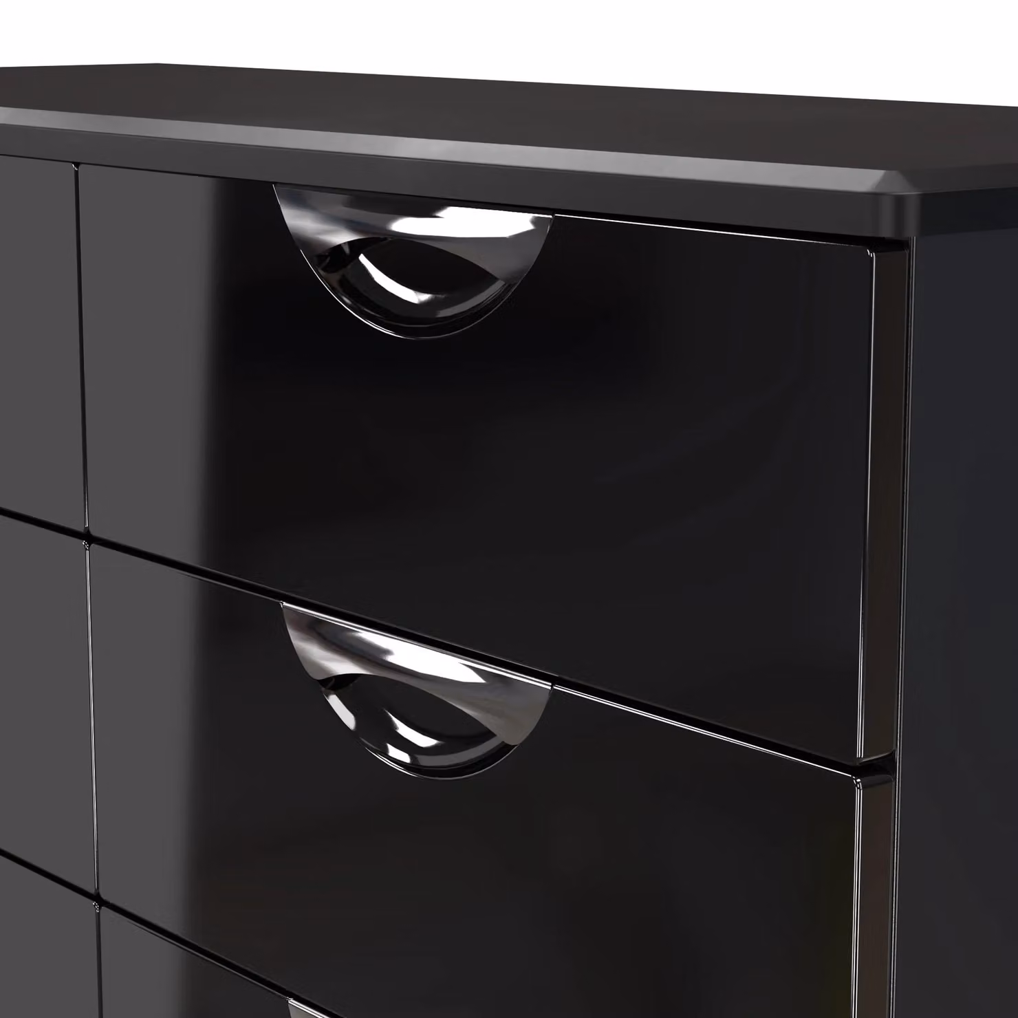 2 U Holborn 6 Drawer Wide Chest in Black – 4