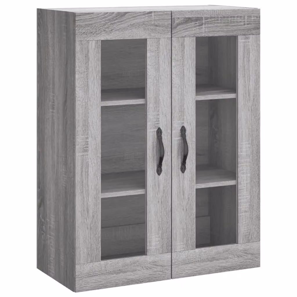Berkfield Home Wall Mounted Cabinet in Grey Sonoma, W: 69.5 cm, D: 34 cm, H: 90 cm – 2