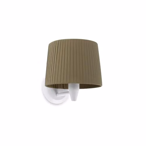 Netlighting Samba Wall Light in White and Green with E27 Shade