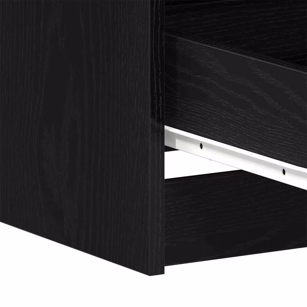 Berkfield Home Modern Writing Desk, Black Oak, W/D/H: 140 x 50 x 76 cm – 5