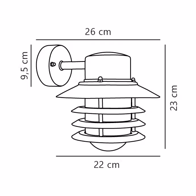 Nordlux Veje Black Metal Outdoor Wall Light for Garden and Terrace, E27, IP54 – 2