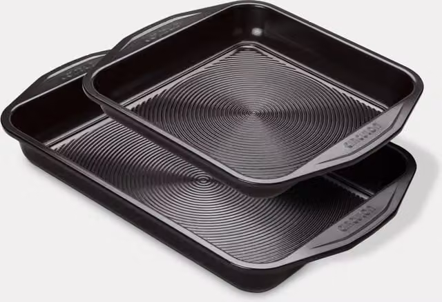 Circulon Ultimum Non Stick Carbon Steel Rectangular Baking Sheet Set of 2, Black