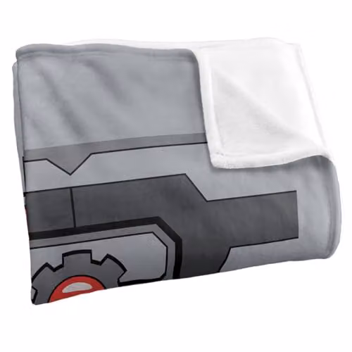 Warner Bros. Justice League Cyborg Uniform Super Soft Fleece Throw Blanket, Multicolour, W: 91.44 cm x L: 147 cm – 2