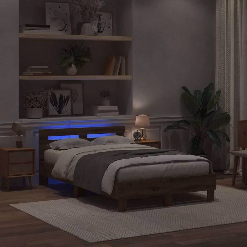 Berkfield Home Artisan Oak Bed Frame in Beige – 4