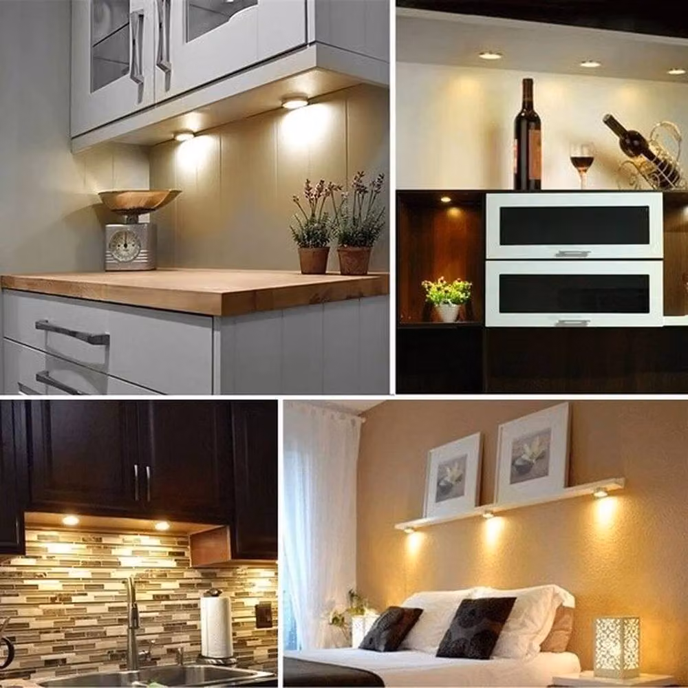 EONLION 6-Piece LED Under Cabinet Lighting Kit in Cool White with Aluminium Housing and USB Power – 3