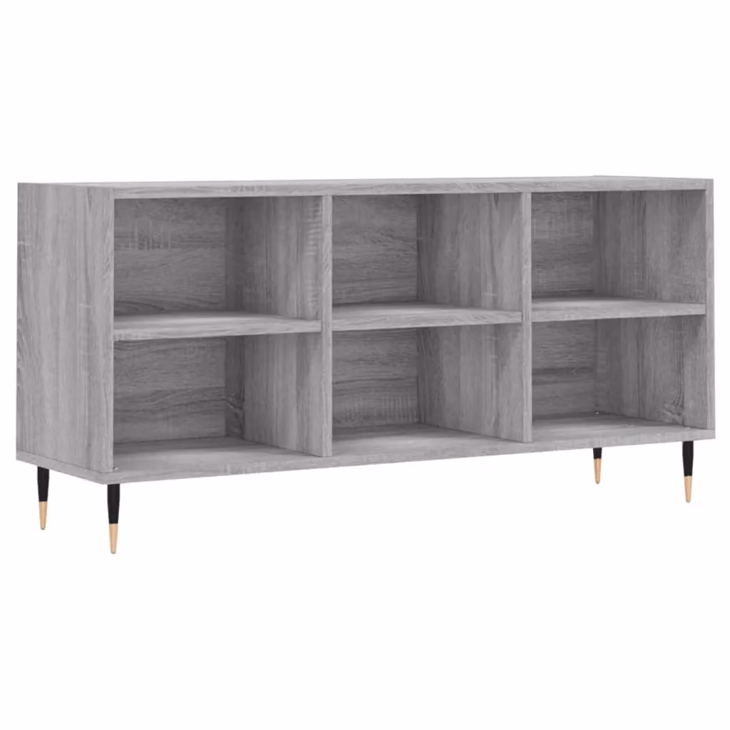 Berkfield Home Modern Grey Sonoma TV Cabinet, W: 103.5 cm, D: 30 cm, H: 50 cm – 2