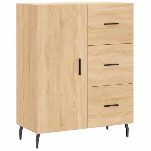 vidaXL Sideboard in Brown Sonoma Oak, W/D/H: 69.5 x 34 x 90 cm – 1