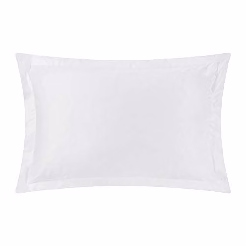 Rapport Home Pair of White 400 Thread Count Egyptian Cotton Sateen Housewife Style Pillowcases