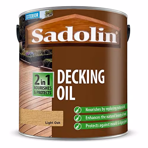 Sadolin Oak Wood Oil Wax with UV Protection and Water Repellent, 2.5 l