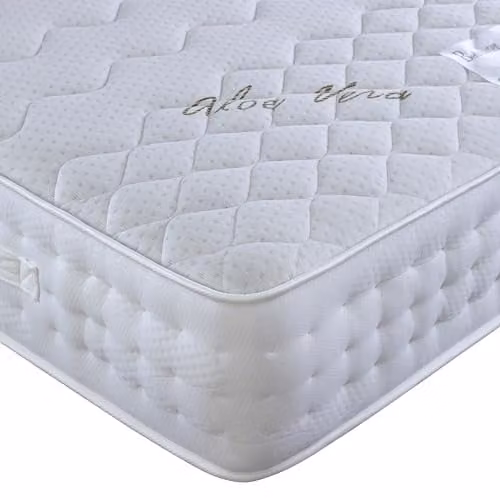 Bedmaster Hybrid Pocket Sprung Memory Foam Mattress in White, W/D/H: 140 x 200 cm