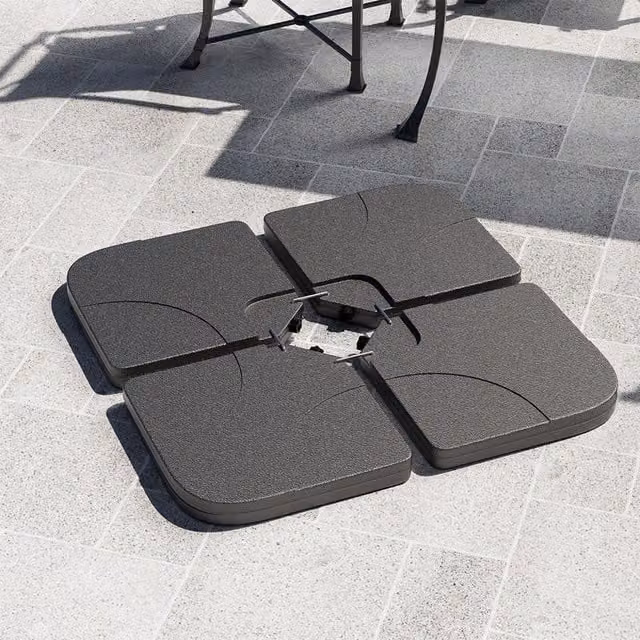 Komore Black HDPE Parasol Base for Water or Sand Filling