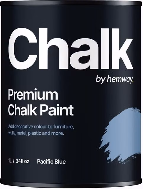 Hemway Chalk Paint Flat Matt in Pacific Blue, 1 l