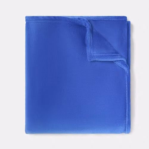 OHS Ultra Soft Flannel Fleece Throw Blanket in Blue, W/D/H: 150 x 200 cm – 3