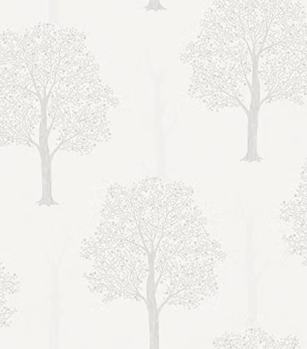 Holden Decor Ariana Collection 35250 Floral Paper Wallpaper, Grey, 10.05 m x 0.53 m – 2