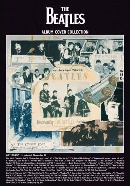 The Beatles Anthology 1 Album Postcard, Multicoloured