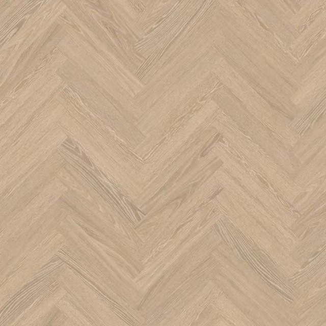 Palio Wood Effect Herringbone Glue Down Luxury Vinyl Tile in Beige, 2mm Thickness