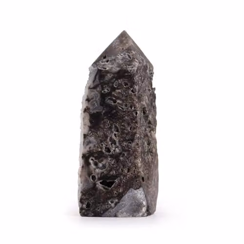 KDMD Chocolate Brown Calcite Side Polish Tower