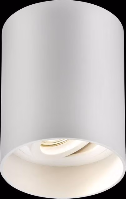 Netlighting Knightsbridge Oran White Round Surface Tilt Downlight with Replaceable GU10 Bulb