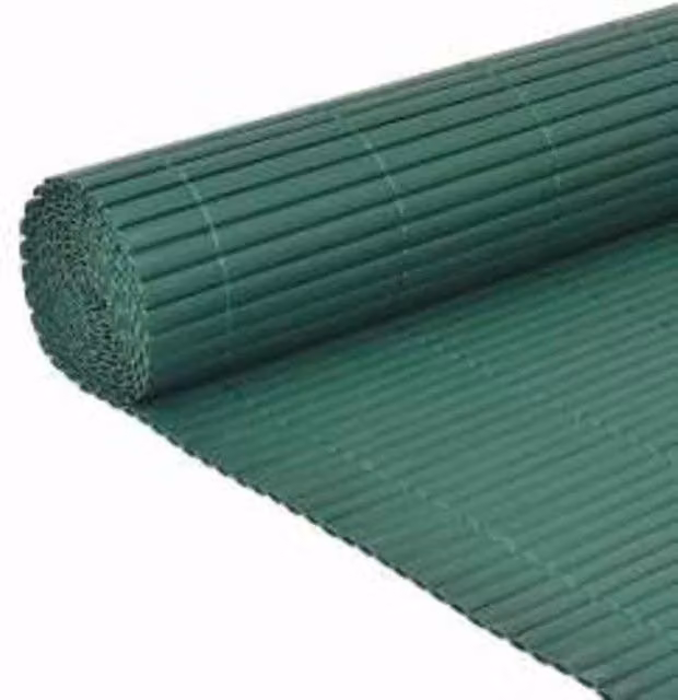 Berkfield Home Durable Double-Sided Green PVC Garden Fence Strip, H: 110 cm, W: 400 cm – 1