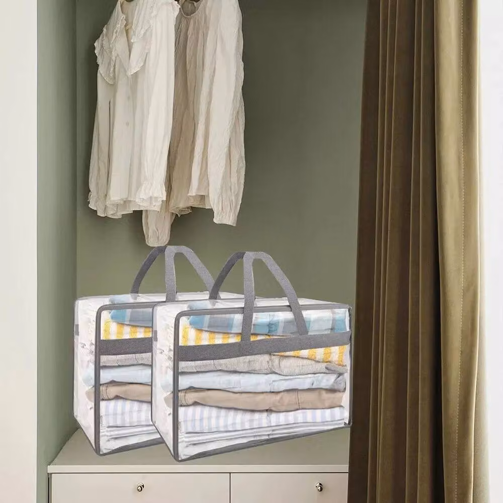 Havendro 2-Piece Transparent PVC Zipped Wardrobe Organiser Boxes – 3