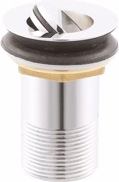 Balterley Round Unslotted Flip Top Basin Waste in Chrome Silver