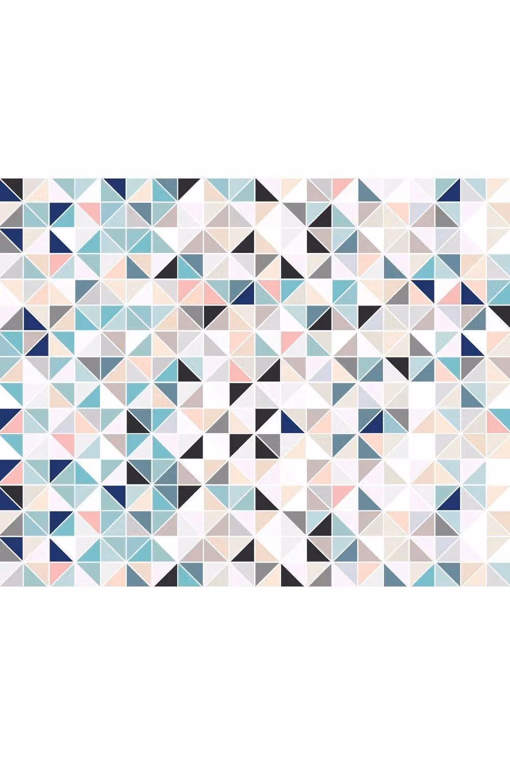 Origin Murals Geometry Wall Mural in Pink and Multicolour, W: 300 cm, H: 240 cm – 2