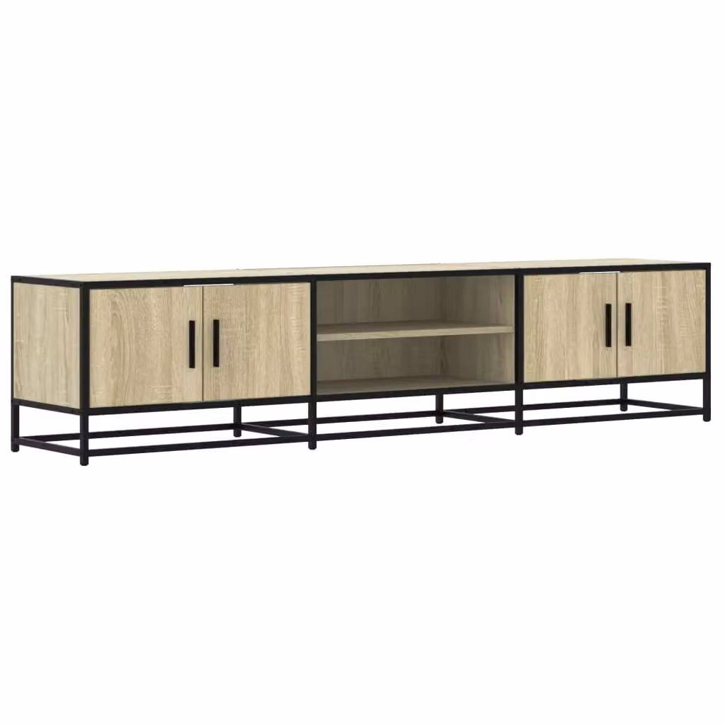 Berkfield Home Industrial TV Cabinet in Sonoma Oak Brown, W/D/H: 180 x 41 x 41 cm – 2