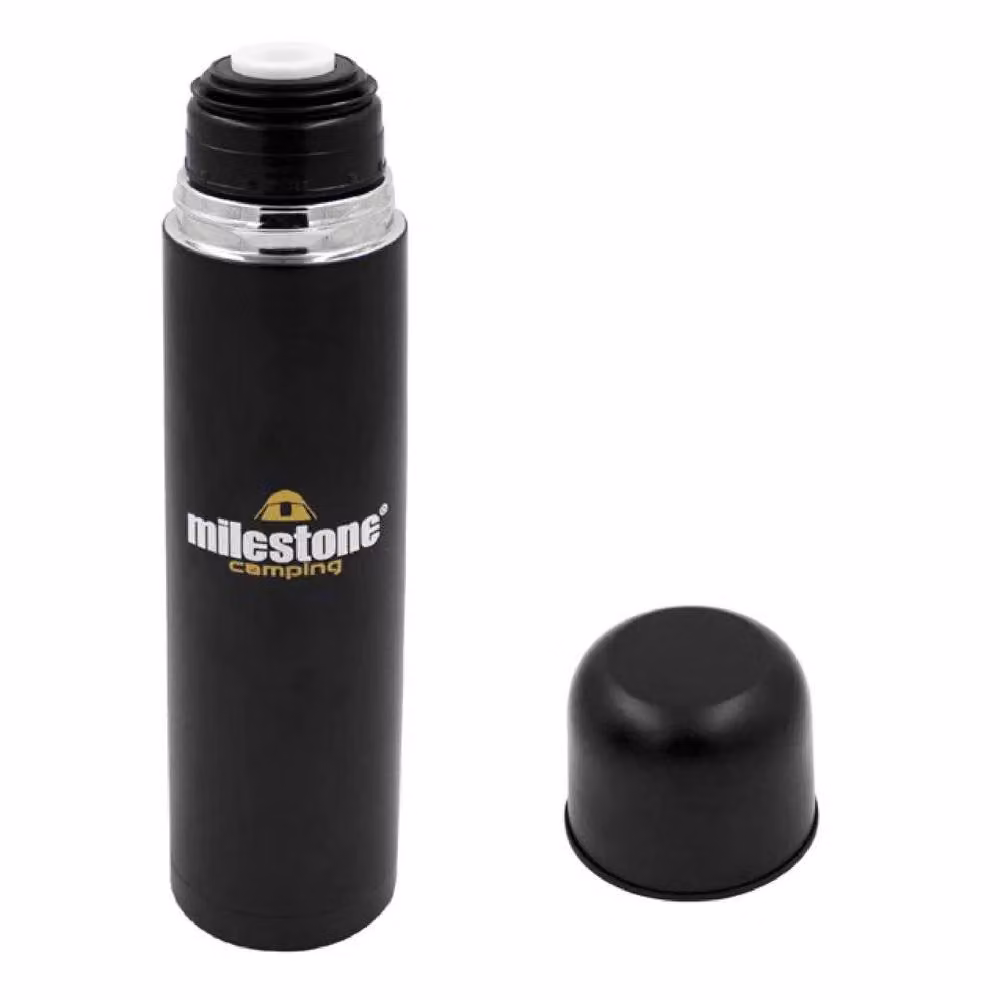 Dragodirect Double Wall Stainless Steel Insulated Flask, 1 l, Black – 3