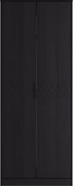 2 U Islay Ready Assembled Double Wardrobe in Black – 1