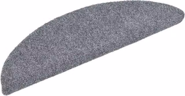 Berkfield Home Self-adhesive Non-slip Stair Mats, 10 Pieces, Light Grey, W: 56 cm x D: 17 cm