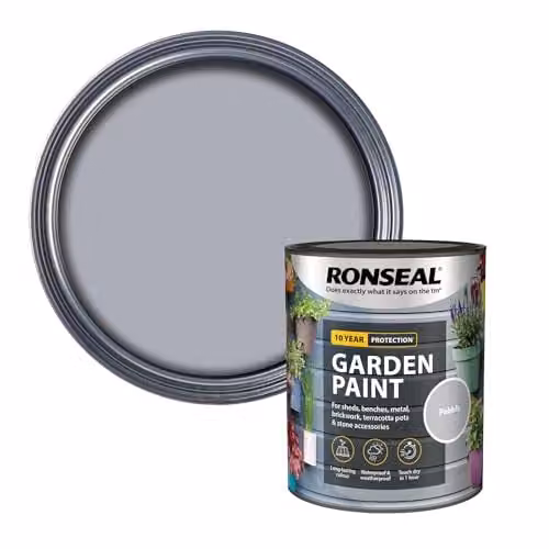 Ronseal Weatherproof Solvent Based Wood Paint in Grey and Beige, 0.75 l – 1