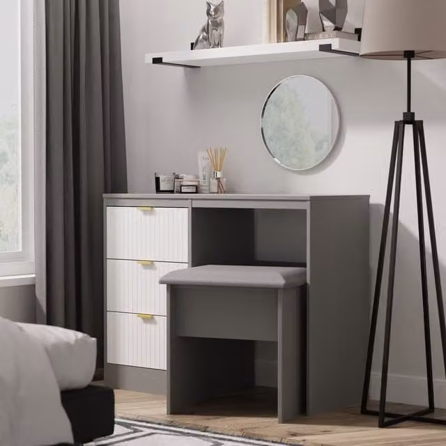 Ready Assembled 2 U Denver Vanity in Mid Grey