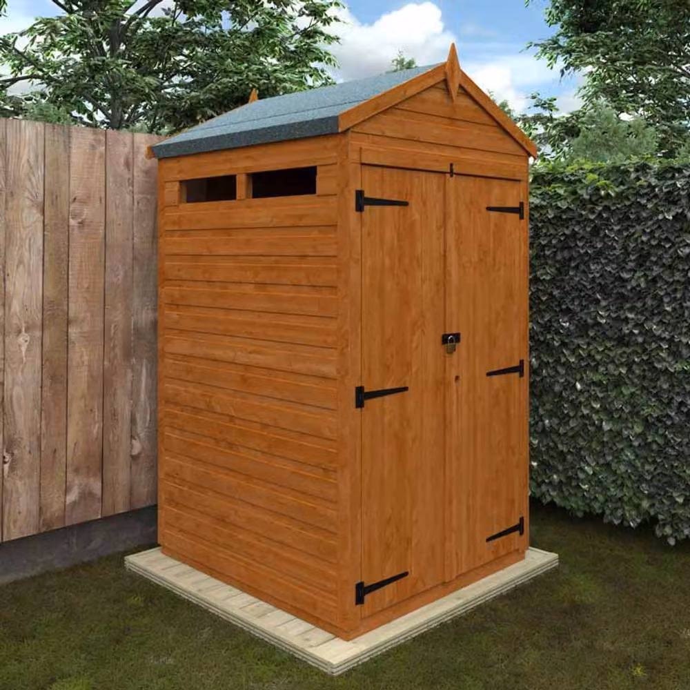 Buttercup Farm 4x4 Flex Apex Security Double Door Tall Cabinet in Orange and Grey, W: 115 cm, H: 219.2 cm – 2