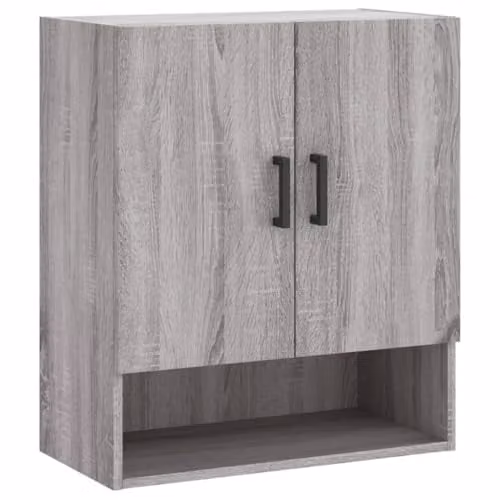 vidaXL Modern Wall Mounted Cabinet in Grey Sonoma, W: 60 cm, D: 31 cm, H: 70 cm – 1