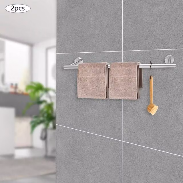 EONLION Wall Mounted Stainless Steel Towel Rail in Silver – 1