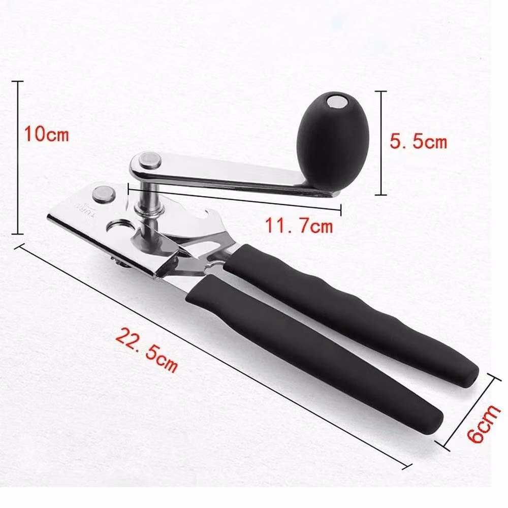 SPETLEK Durable Non-Slip Can Opener with Ergonomic Grip in Black – 2