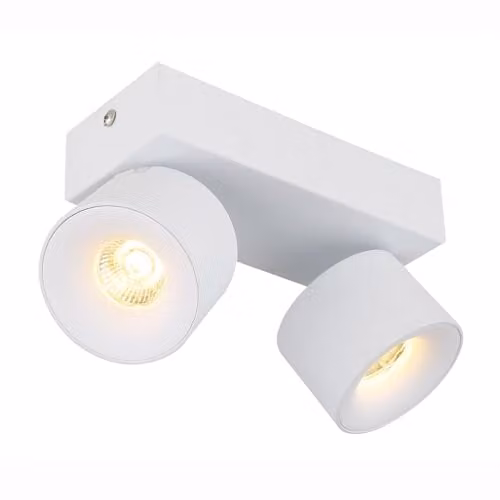 Globo Lighting Modern Adjustable LED Ceiling Light in White and Transparent – 1
