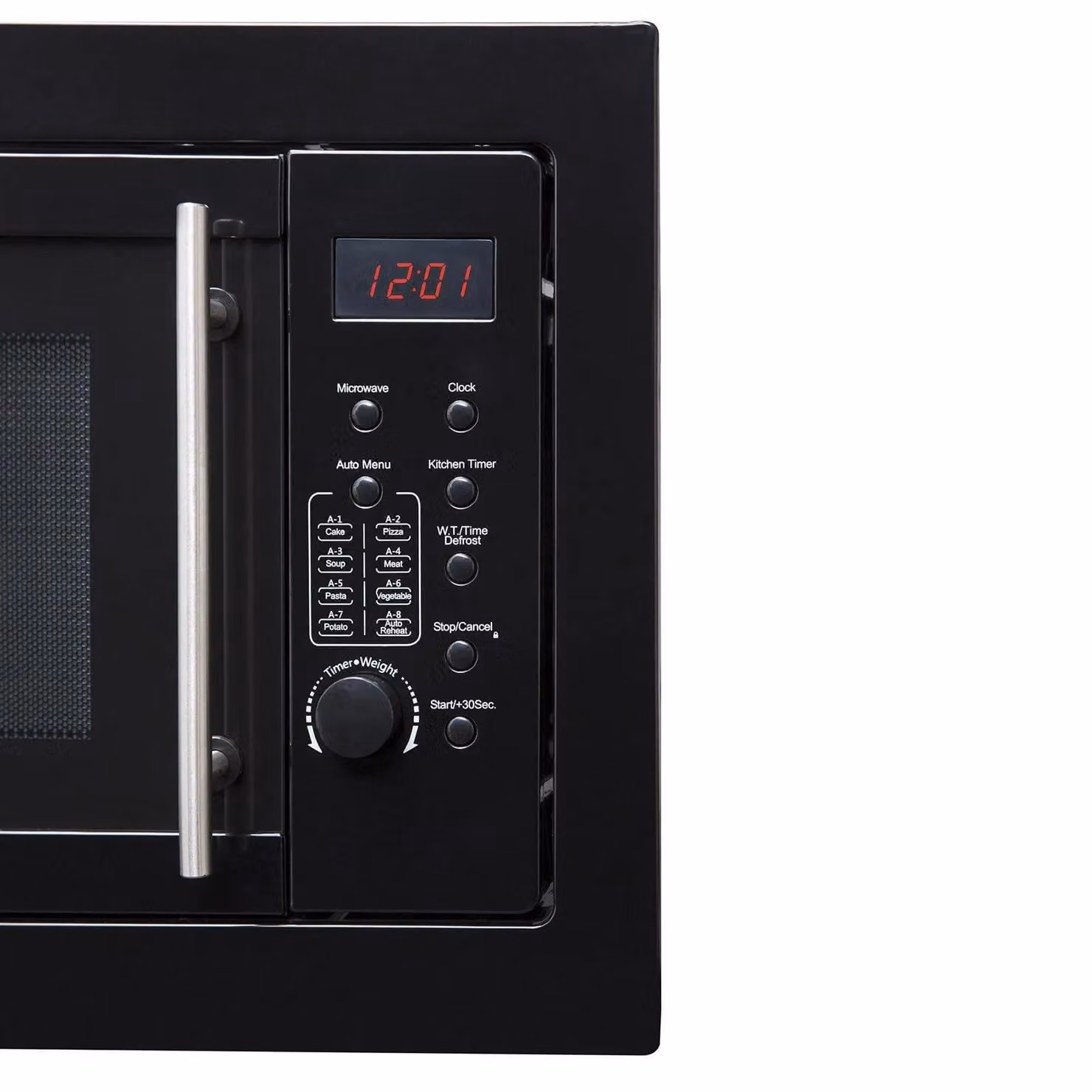 SIA BIM25BL Black 25L Integrated Built-in 900W Solo Microwave Oven with Digital Timer and Child Lock – 4