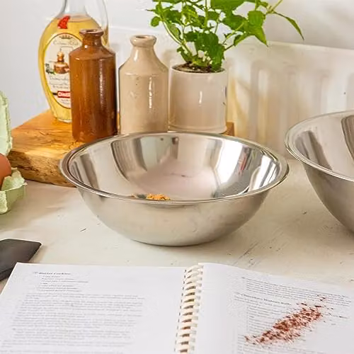 Argon Tableware Stainless Steel Mixing Bowl, Silver, 3L, Diameter: 27.5 cm – 2