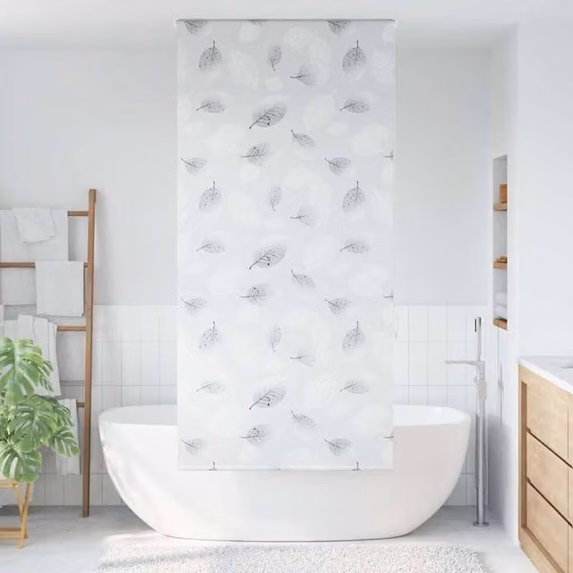 Berkfield Home Grey Opaque Shower Roller Blind, W/H: 90 x 240 cm